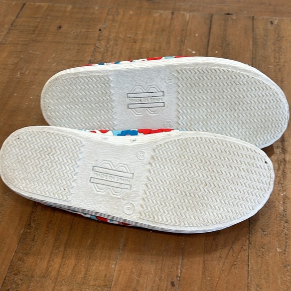 Jacadi baguette red liberty print sneakers - Picture 8 of 9